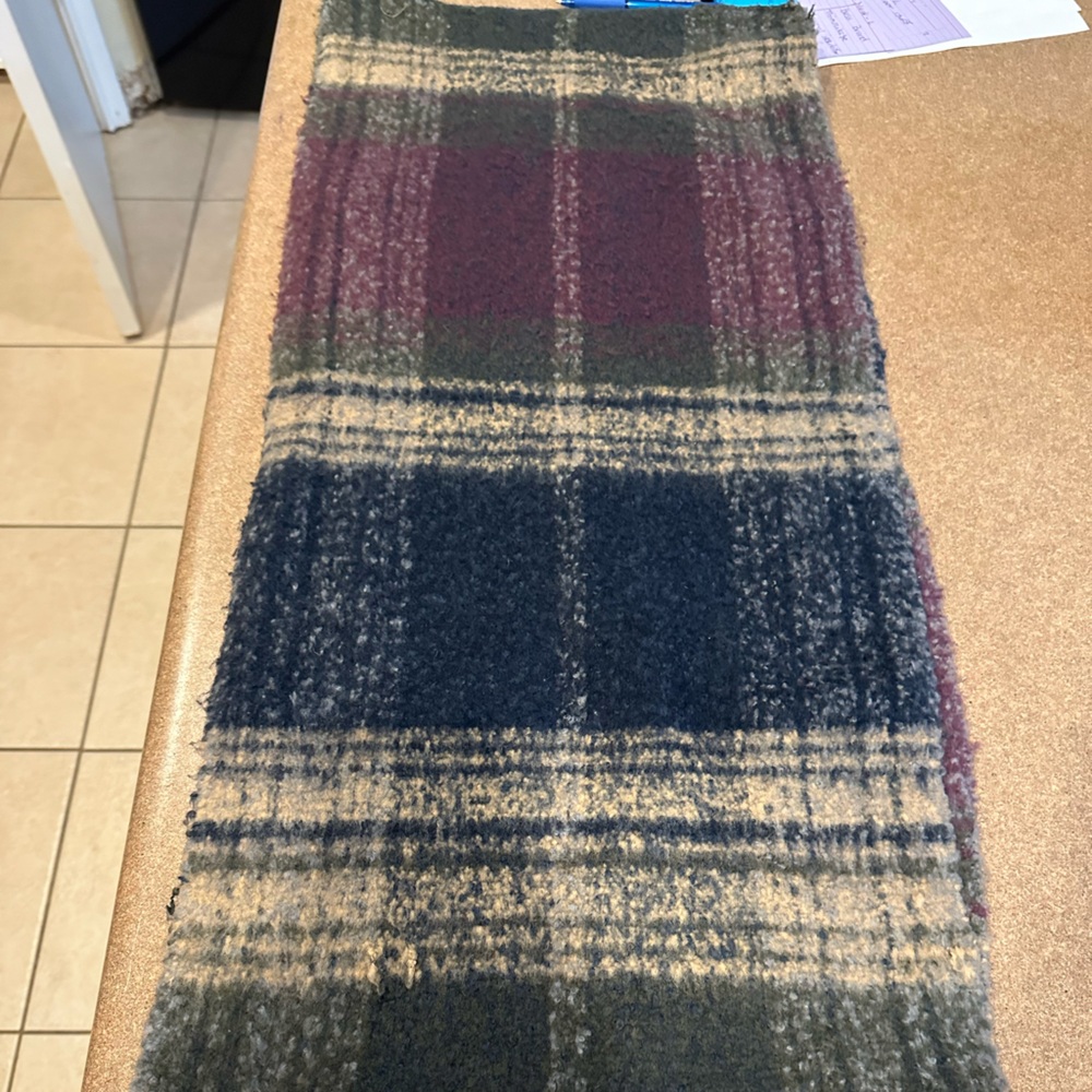 Plaid “Wool” infinity scarf
